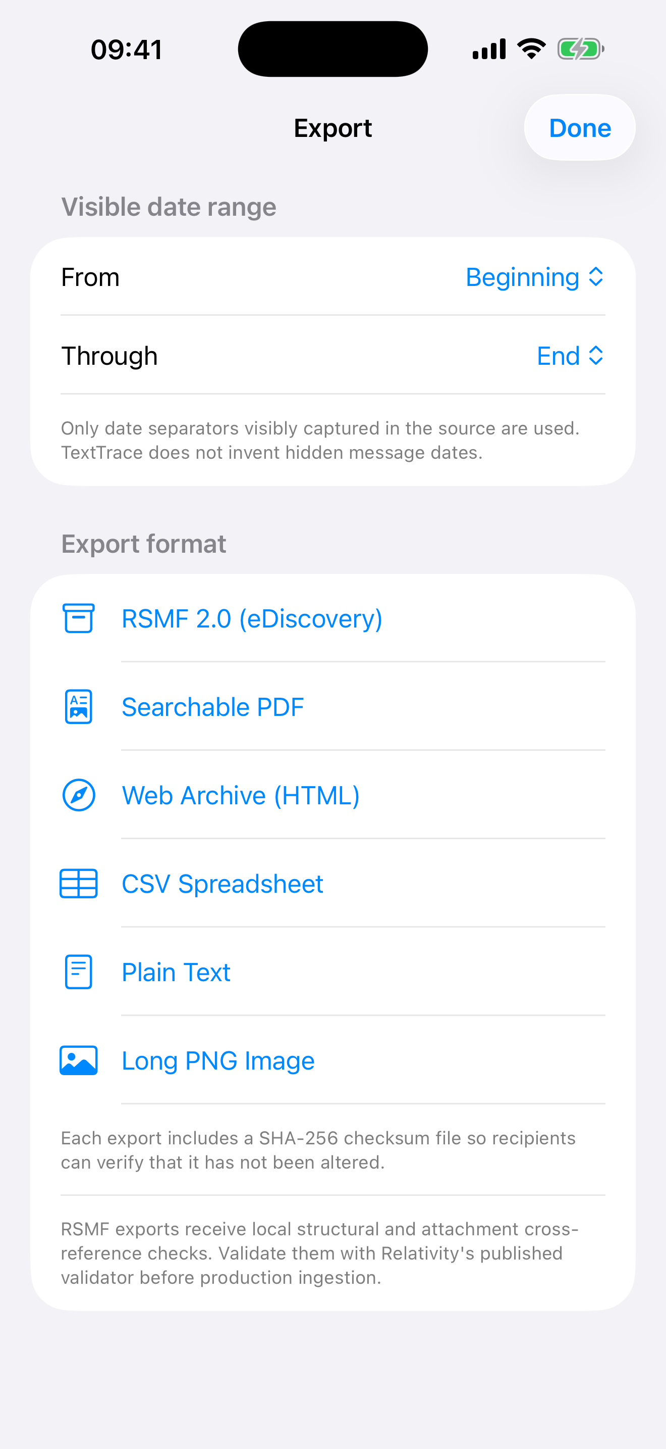WhatsApp-Chat auf dem iPhone in ein durchsuchbares PDF umwandeln.